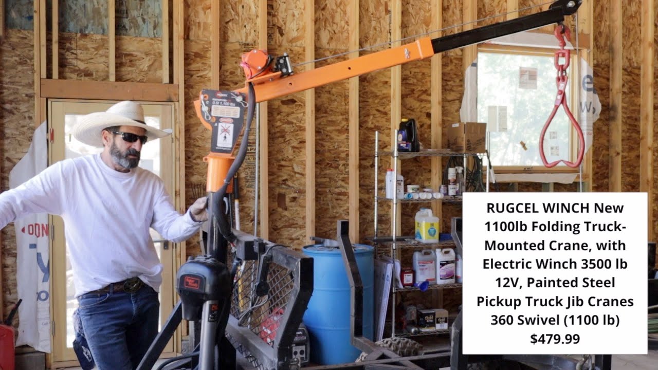 RUGCELL 1100 LB TRUCK MOUNT CRANE