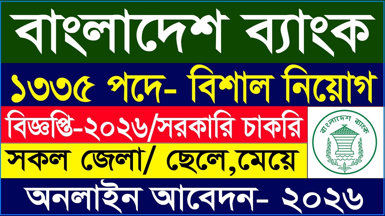 বাংলাদেশ ব্যাংকে নিয়োগ 2026 | বাংলাদেশ ব্যাংকে আবেদন পদ্ধতি 2026 | Bangladesh Bank Job Circular 2026