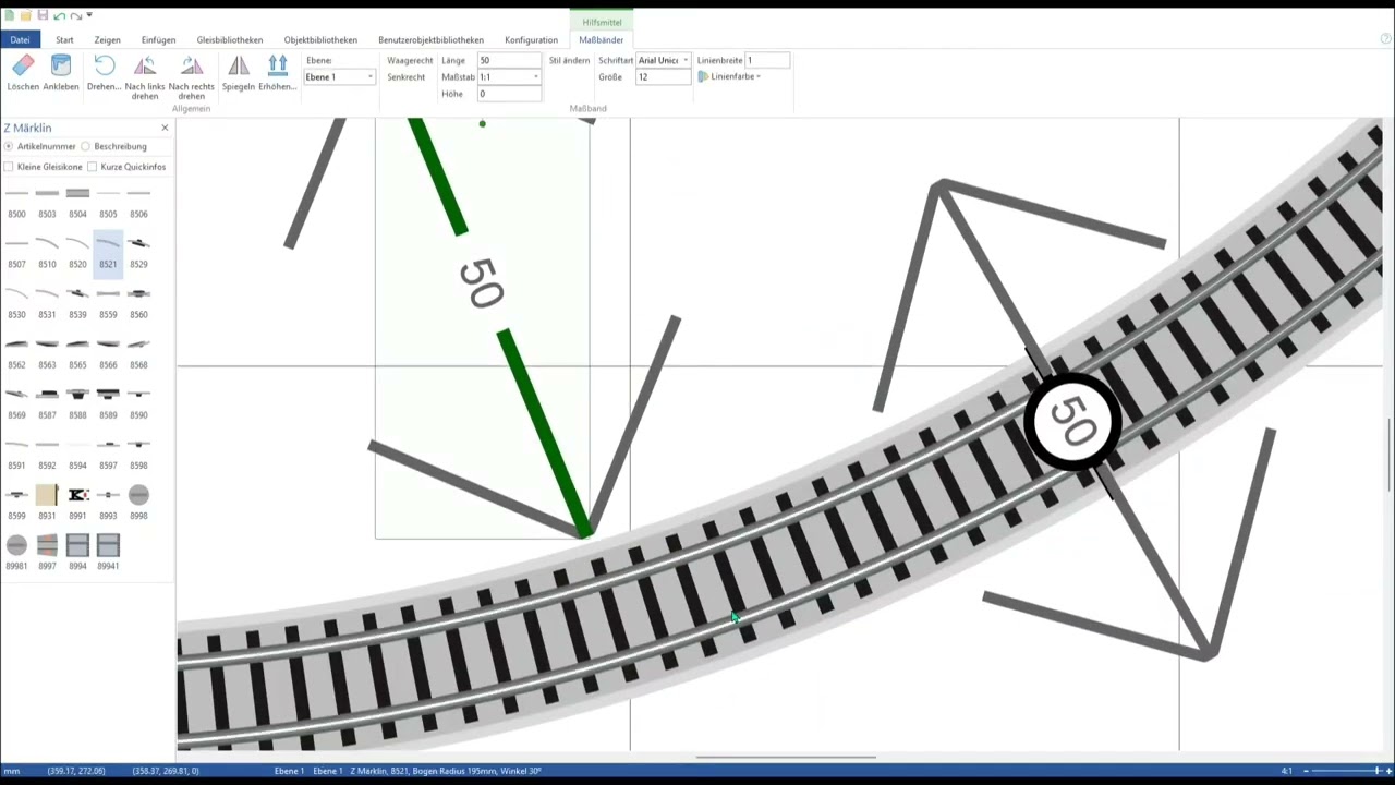 Spur Z analog - Bau einer Kleinanlage (Teil 3): Gleistrassen erstellen (Tutorial)