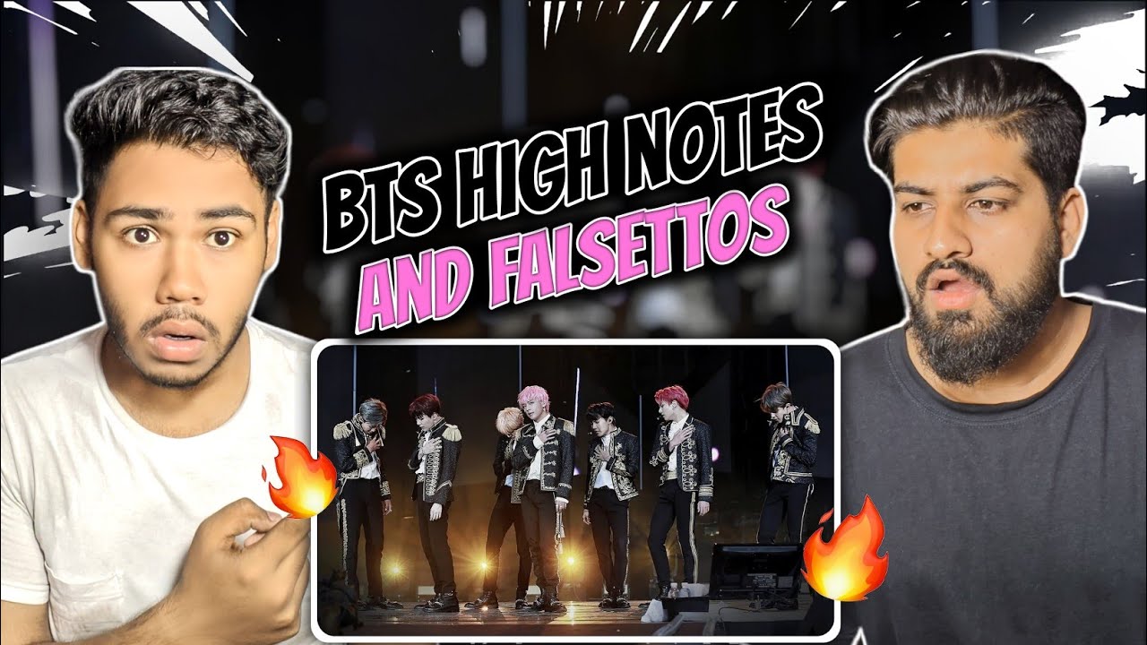 BTS High Notes and Falsettos Reaction | BTS Vocal Line Compilation