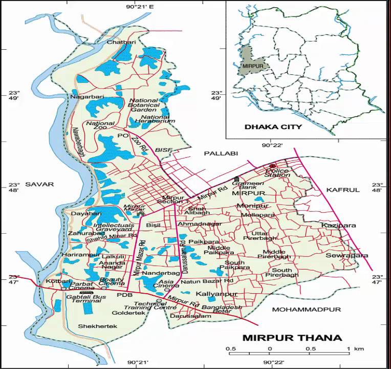 ঢাকার মানচিত্র - Dhaka Maps-dhaka map by road-map of dhaka city-dhaka city map