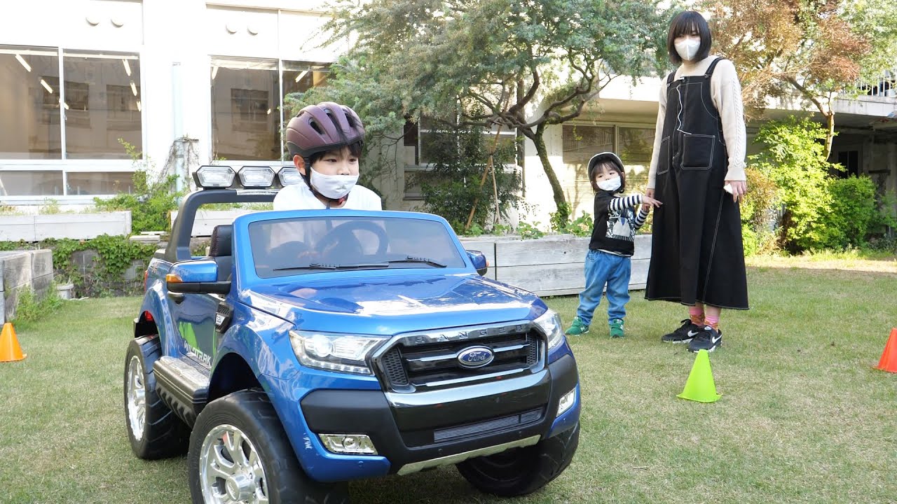 電動乗用カーに乗って自動車教習所を再現してみた