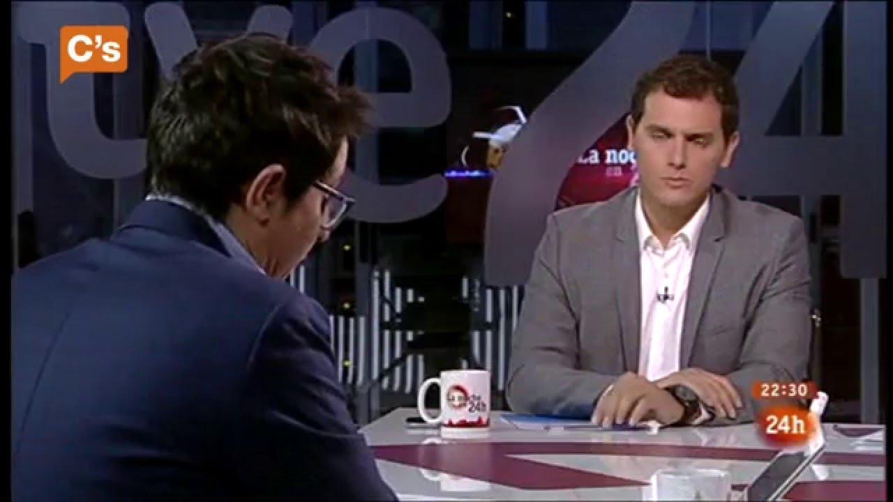 Albert Rivera. Entrevista en 'La Noche en 24H' de Canal 24h