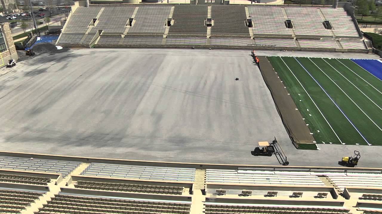 Tulsa Football Field Turf Cool Play Installation