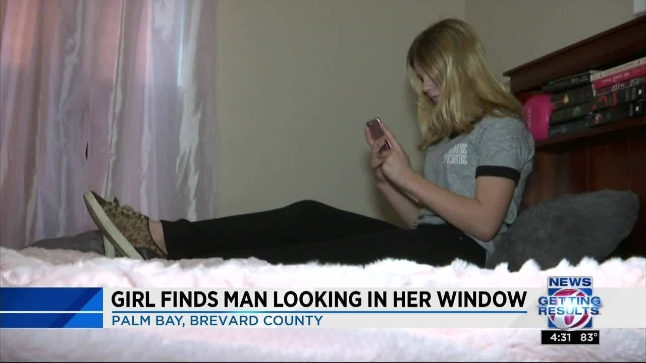Girl finds man looking through her window in Palm Bay