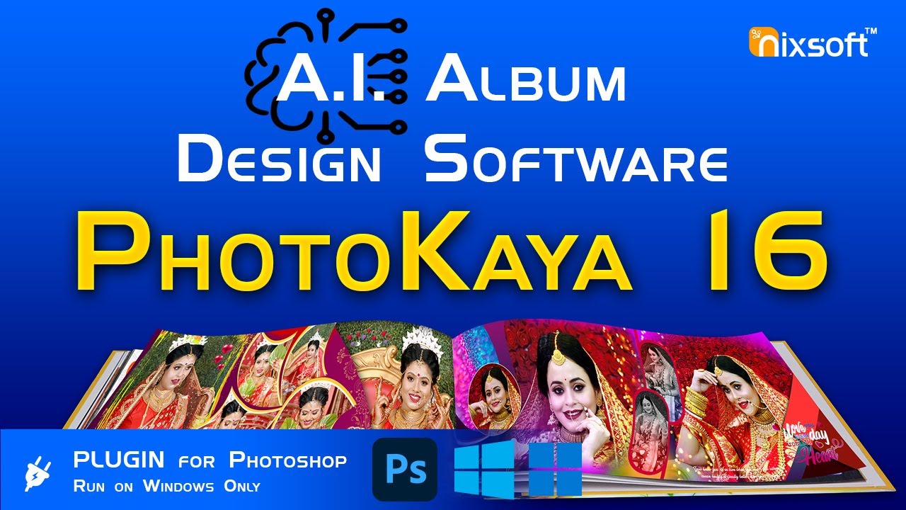 Automatic Album Designing Software 2025 | Nixsoft PhotoKaya 16 | fully A.I. album design