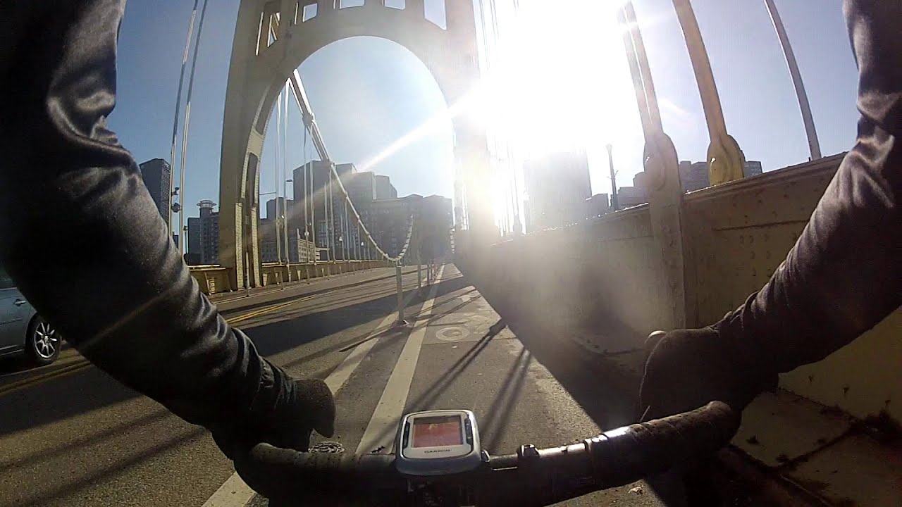 Downtown to Riverview Park Observatory GoPro Cycling Pittsburgh 2019 HD
