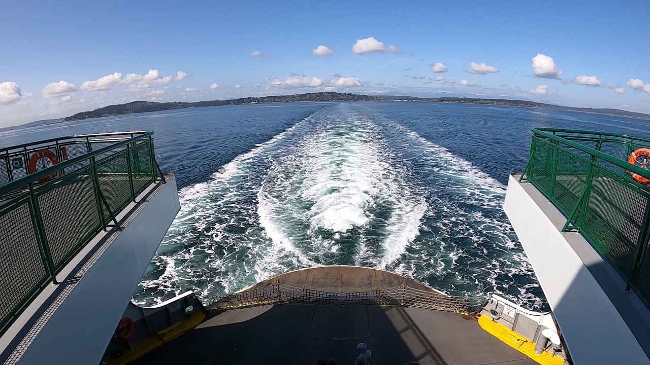 Taking the Bainbridge Island Ferry to Seattle, Washington