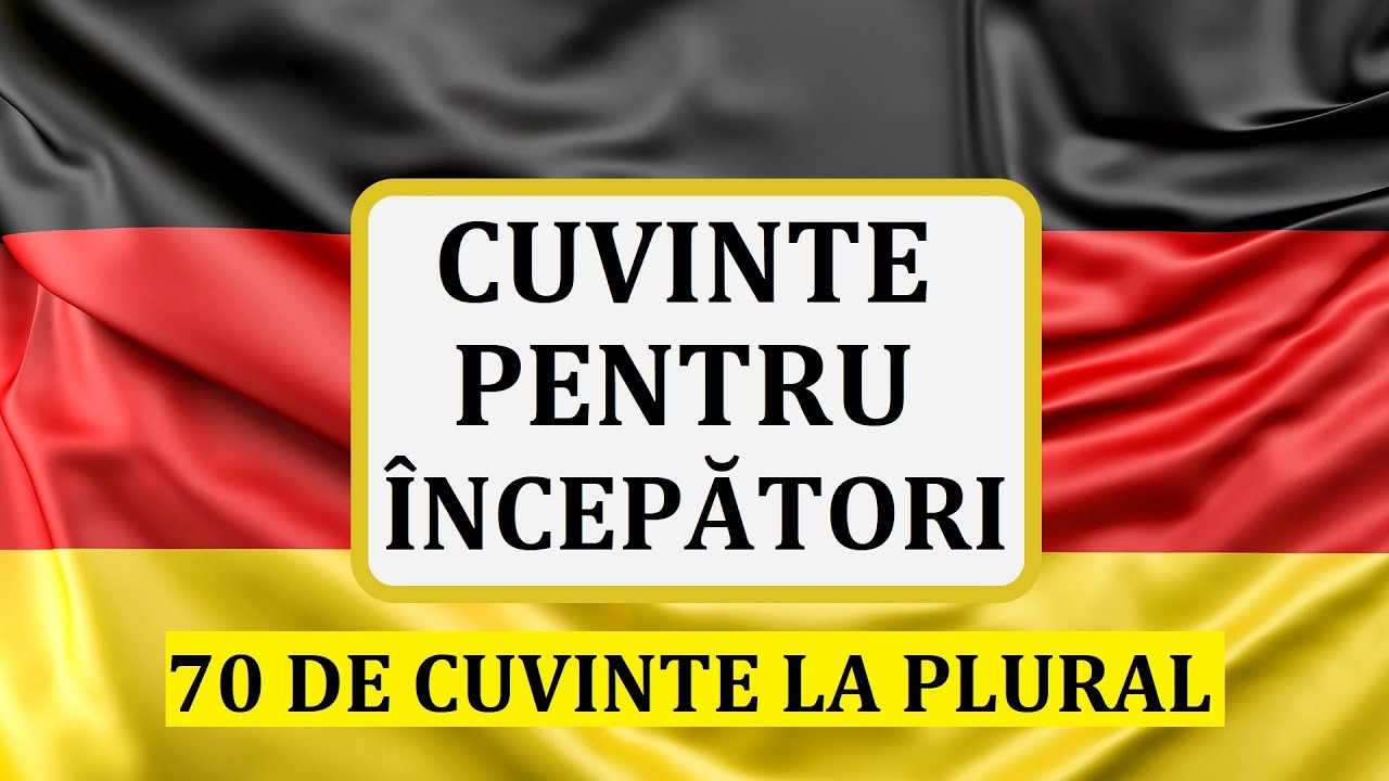 Invata Germana | 70 de cuvinte la singular si plural
