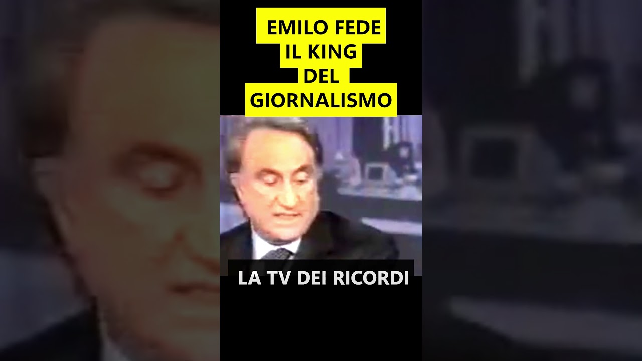 EMILIO FEDE IL KING DEL GIORNALISMO