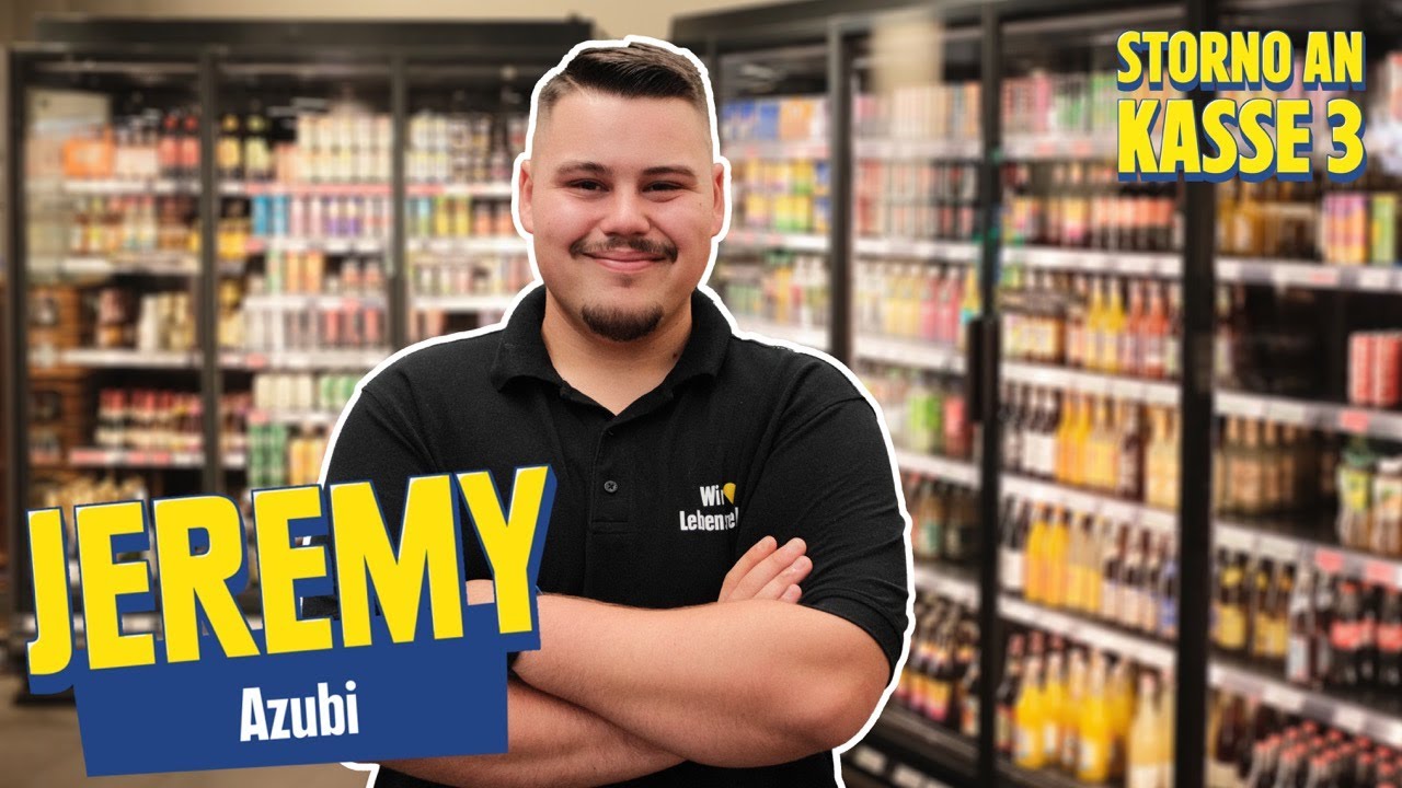 Hinter den Kulissen mit Azubi Jeremy im EDEKA M&uuml;ller | Storno an Kasse 3