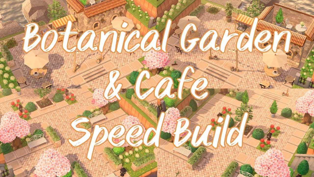 BOTANICAL GARDEN AND CAFE || SPEED BUILD || ANIMAL CROSSING: NEW HORIZONS