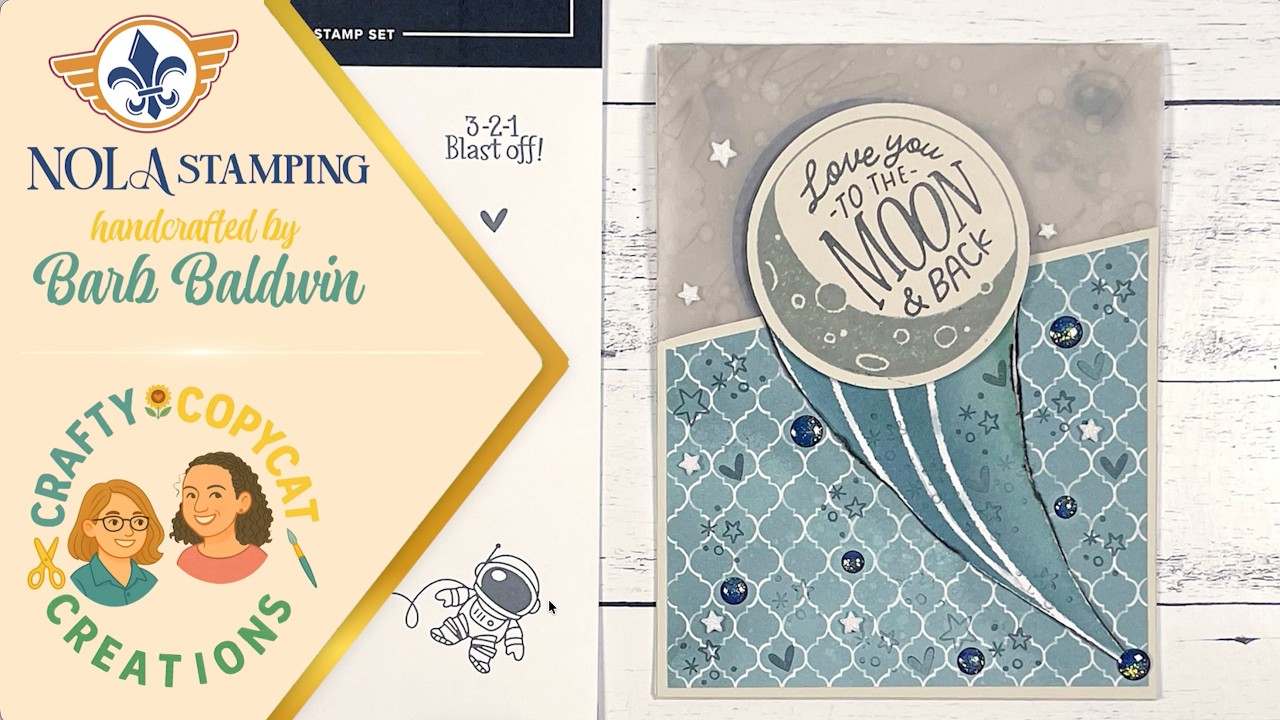Moon & Back Card Tutorial | Easy Moon Texture Technique | Stampin’ Up! Tutorial | Feb 2026 | CCC