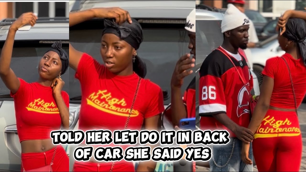 told her let do it in back of car she said yes#funny #prank 