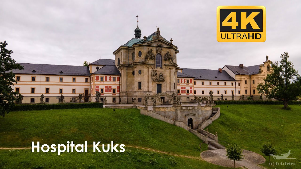 Hospital Kuks dronem, Kr&aacute;lov&eacute;hradeck&yacute; kraj - 4K