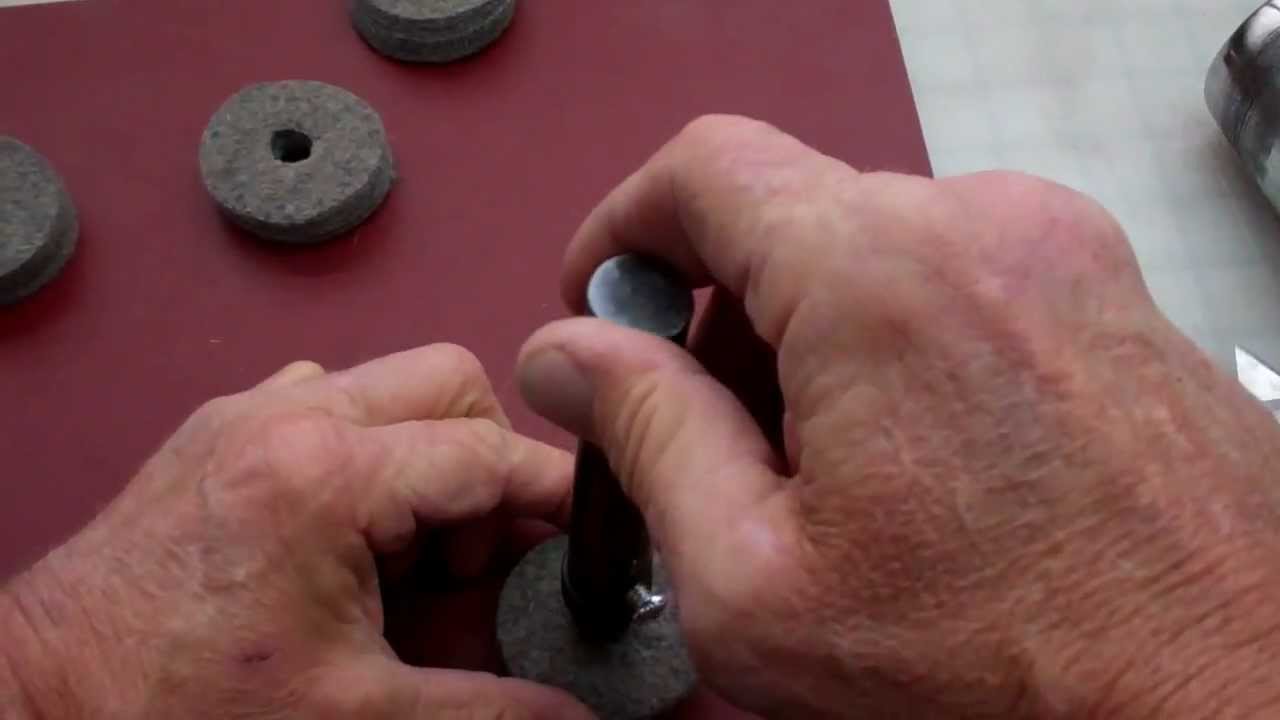 Making a leather edge burnishing tool.
