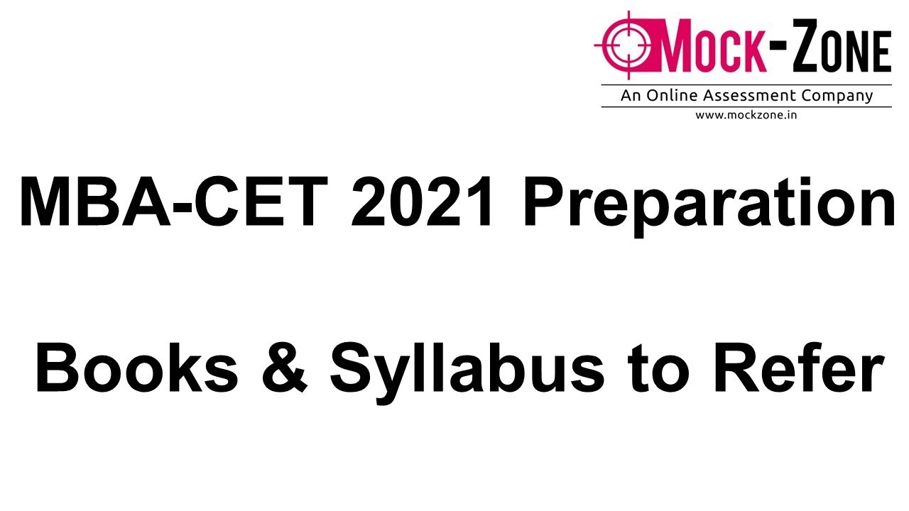 MBA CET 2021 Preparation || Books & Syllabus to Refer || Must Watch