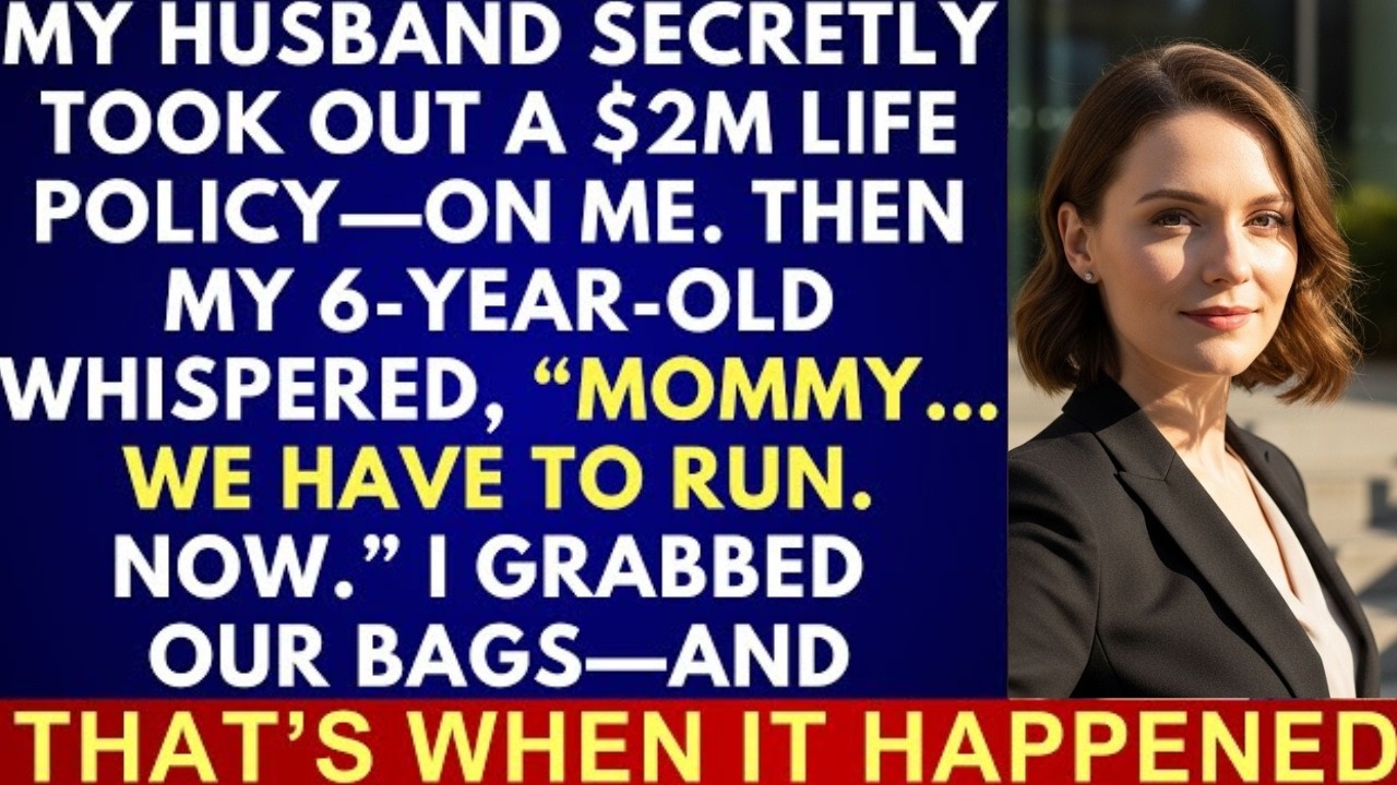 My Husband Took Out a $2M Policy on Me—Then My Daughter Whispered, “We Have to Run”