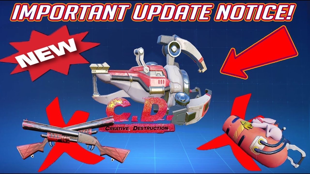 **NEW** IMPORTANT UPDATE INFORMATION!!! (Creative Destruction)