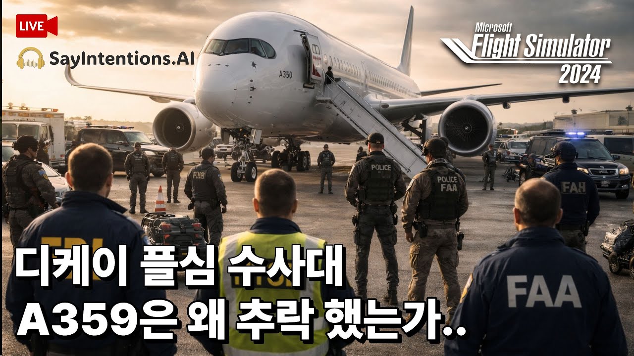 [라이브] IniBuilds A350 테스트 비행 |김포✈️제주 퀵턴 |플심 수사대|✈️SayIntention AI 관제 |플라이트시뮬레이터 2024