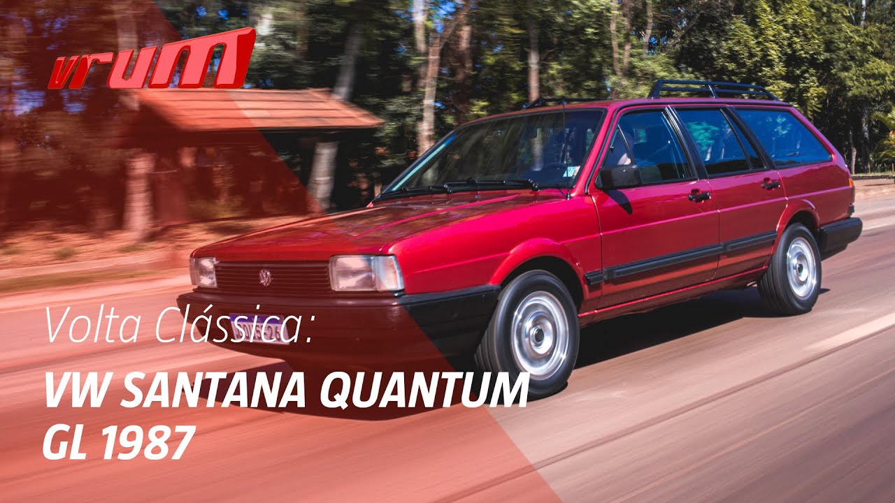 VW Santana Quantum GL 1987: Placa Preta e muito charme