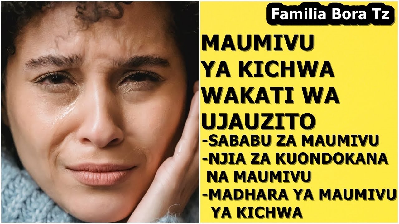 JINSI YA KUJIZUIA NA MAUMIVU YA KICHWA WAKATI WA UJAUZITO