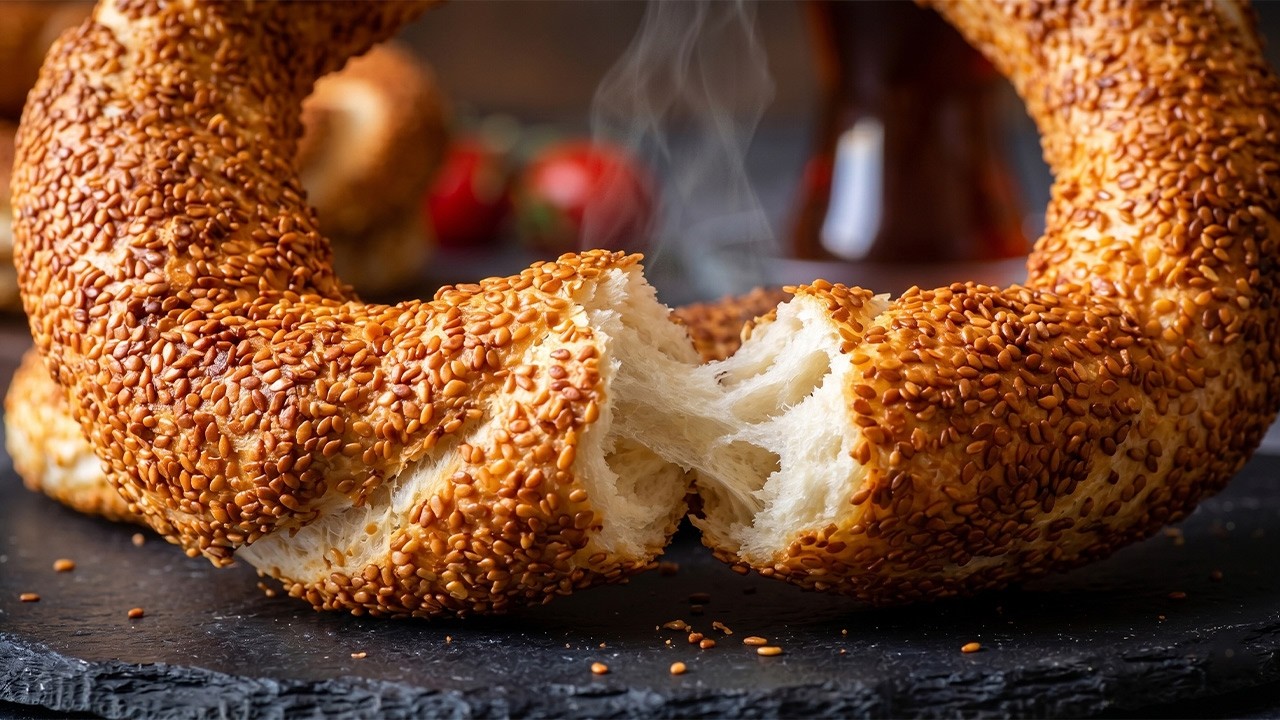Crispy Street Simit | ASMR Cooking Sounds