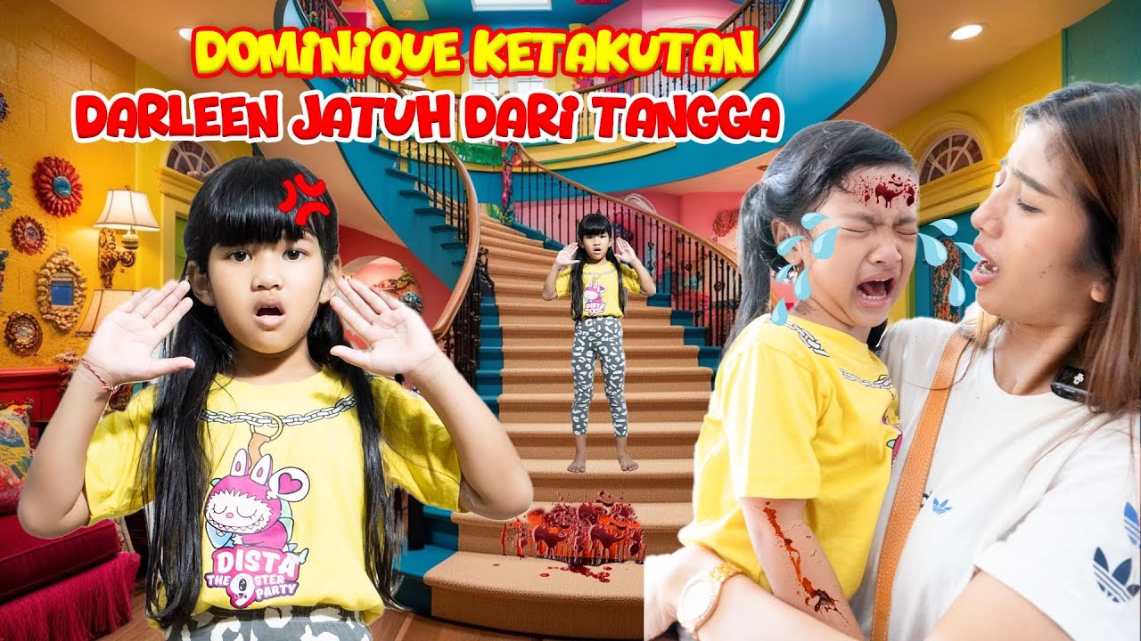 DOMINIQUE HISTERIS!! DARLEEN JATUH DARI TANG*A SAMPE NANGIS KEJER!! MAMI LANGSUNG PANIK #trend
