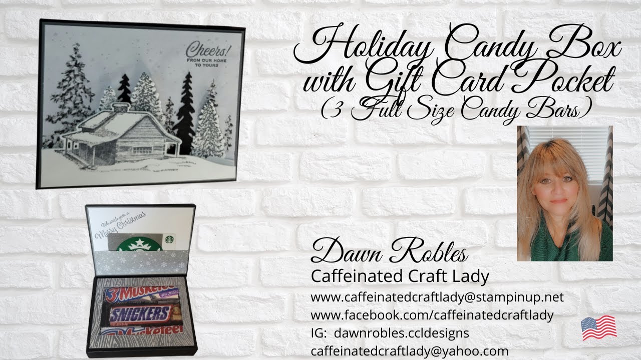 Holiday Candy Box with Gift Card Pocket