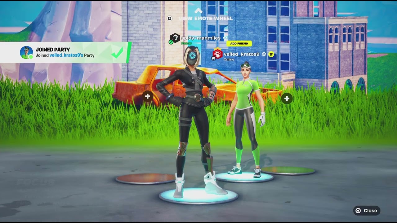 Fortnite me Waiting in the lobby for a match and talking with my friend tarek