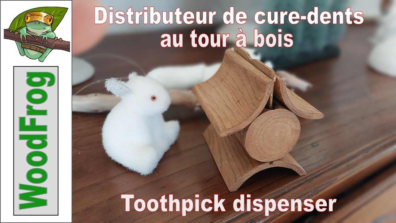 Distributeur de cure-dents - Tournage sur bois