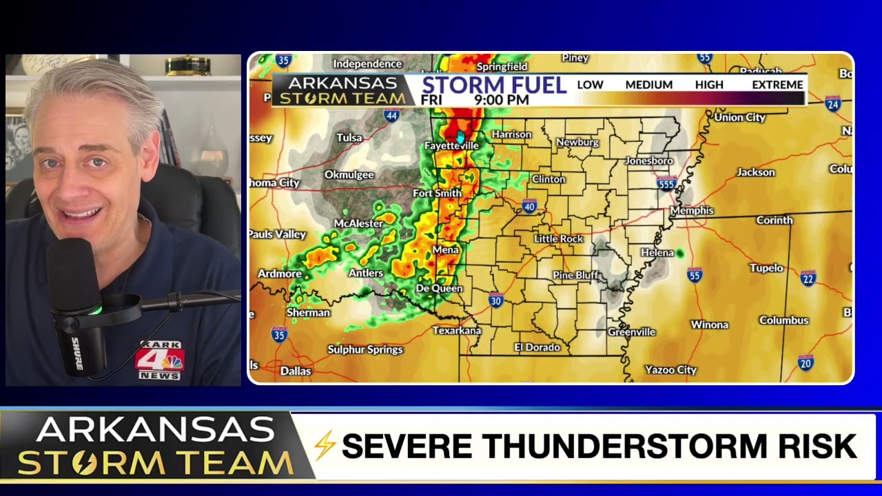 Severe thunderstorms possible March 6th into March 7th, 2026