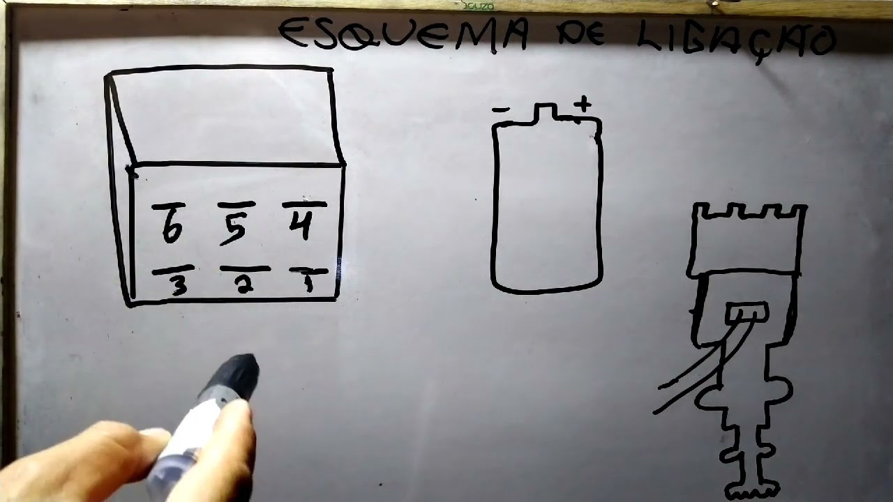 esquema de ligação módulo eletrônico 6 pinos