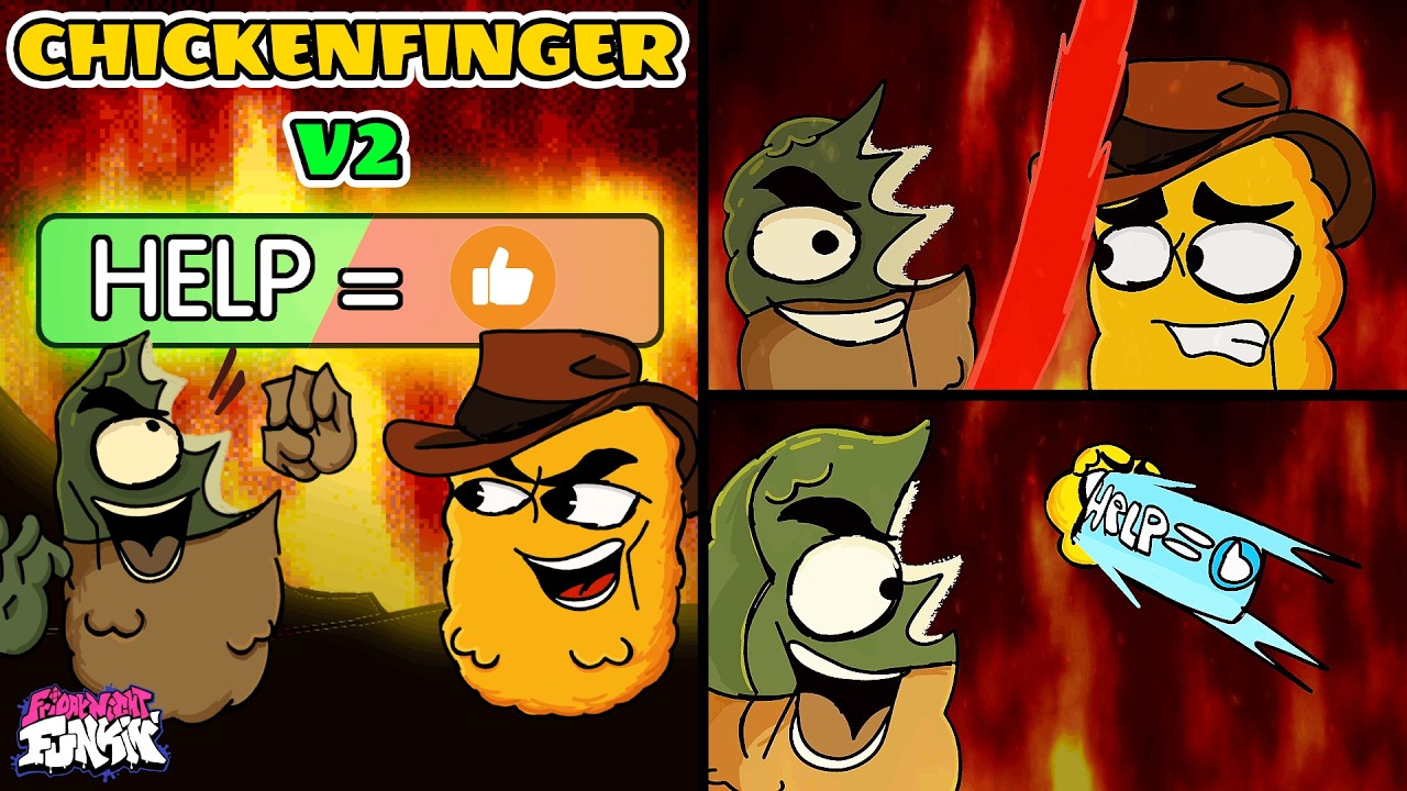 FNF: CHICKENFINGER V2 // TwiddleFinger Мод █ Friday Night Funkin' █