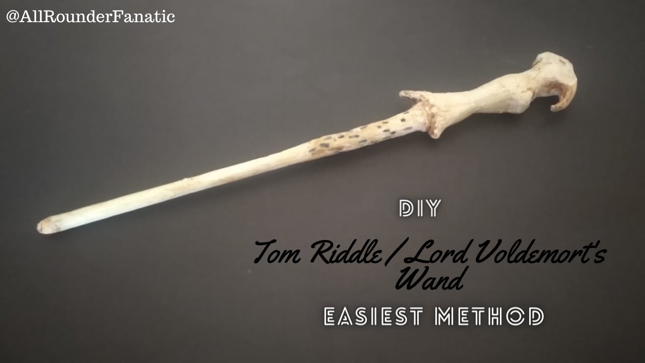 How to make Lord Voldemort's Wand | DIY Tom Riddle's Wand