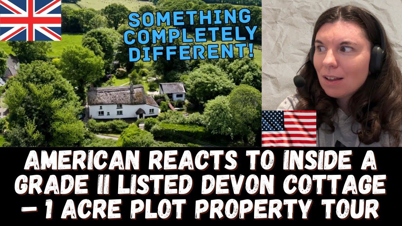 SO DIFFERENT! American Reacts to Inside a Grade II Listed Devon Cottage – Property Tour