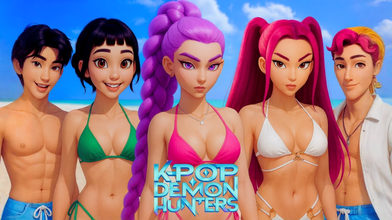 A Fun Day At The Beach | KissVerse Official Music Video | KPop Demon Hunters