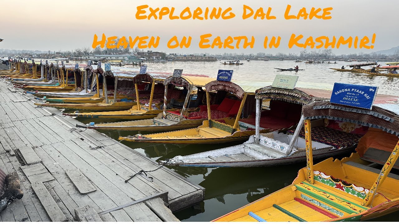 Dal Lake Srinagar in 4K | Heaven on Earth in INDIA | Sailing Through Himalayas & Peaceful Waters