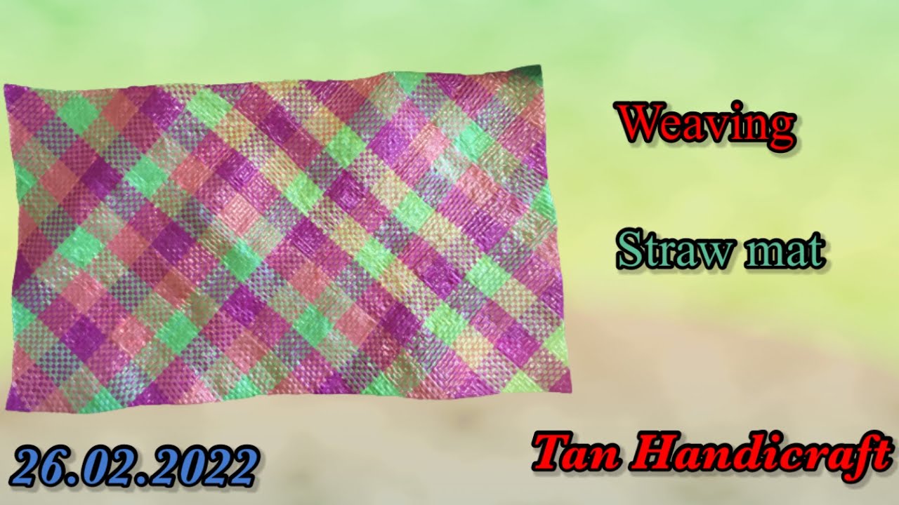 Tutorial ke 639 - Weaving straw mat