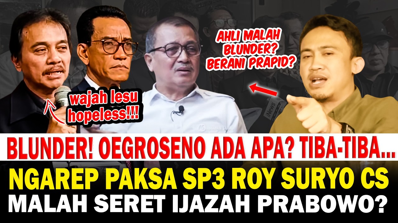 Blunder! Oegroseno Lemahkan Penyidik PMJ Ngarep Kasus Ijazah Jokowi SP3?