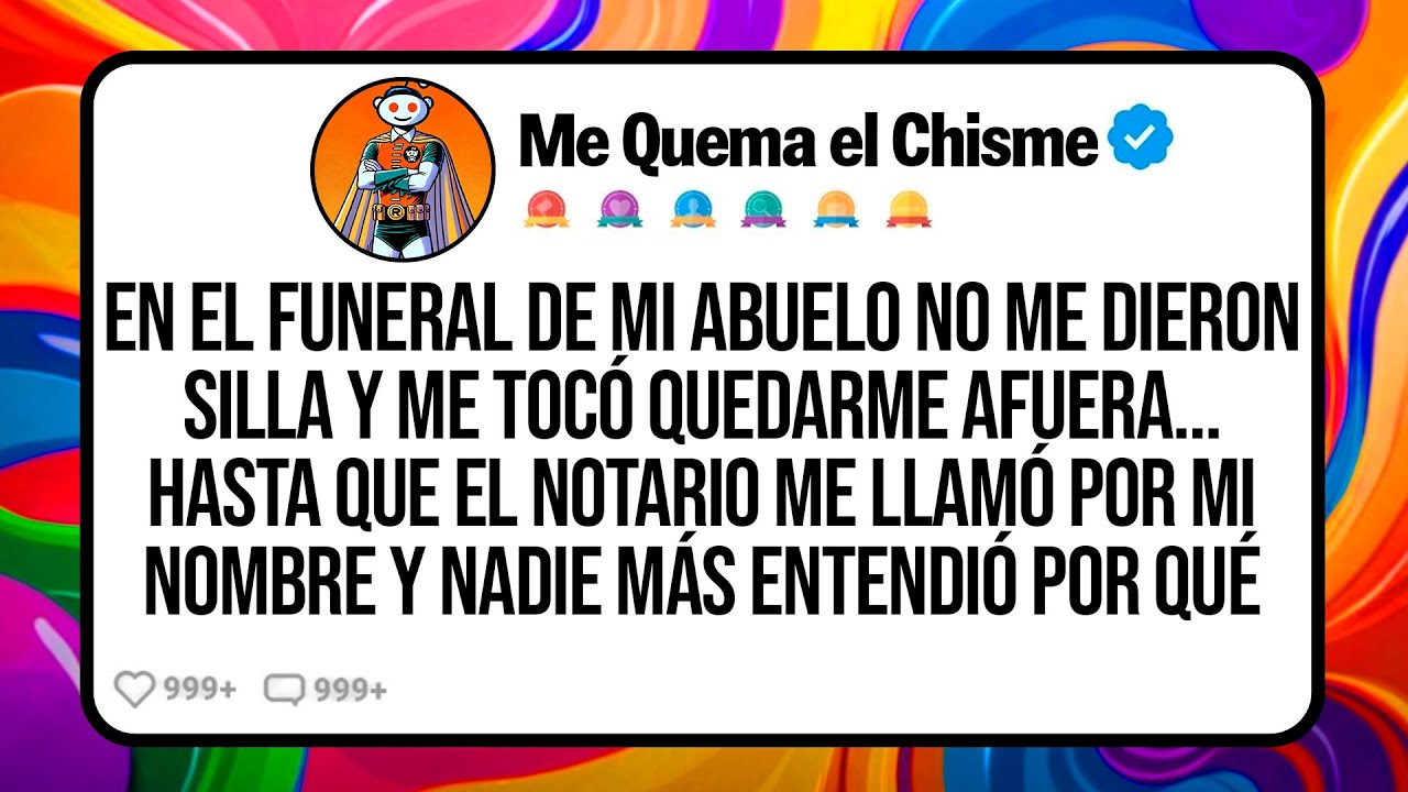 En el Funeral de Mi Abuelo No Me Dieron Silla y Me Tocó Quedarme Afuera… Hasta que el Notario Me...