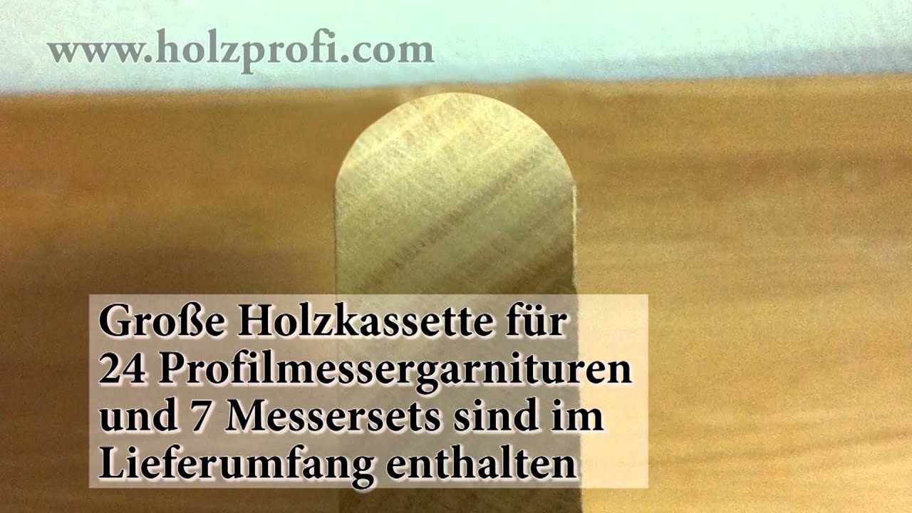 Fr&auml;skopf Set, Profilmesserkopf-Set, Profilfr&auml;ser Set FW01 zum Fr&auml;sen von Holzprofilen