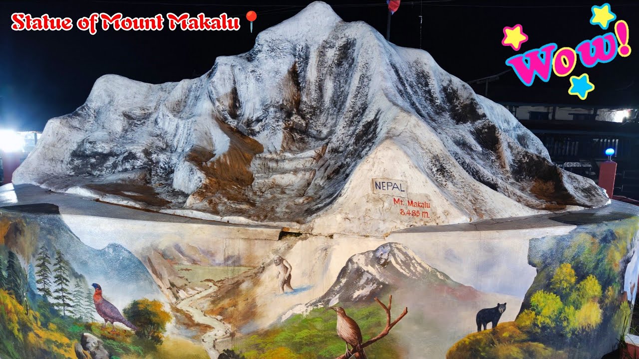 Statue of Mount Makalu | Night View | Makalu Rural Municipality | Sankhuwasabha ❤🗻💚