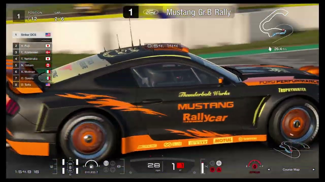 GT7 - Ford Mustang Gr.B Rally Car - World Touring Car 600 - Circuit de Barcelona-Catalunya Rally