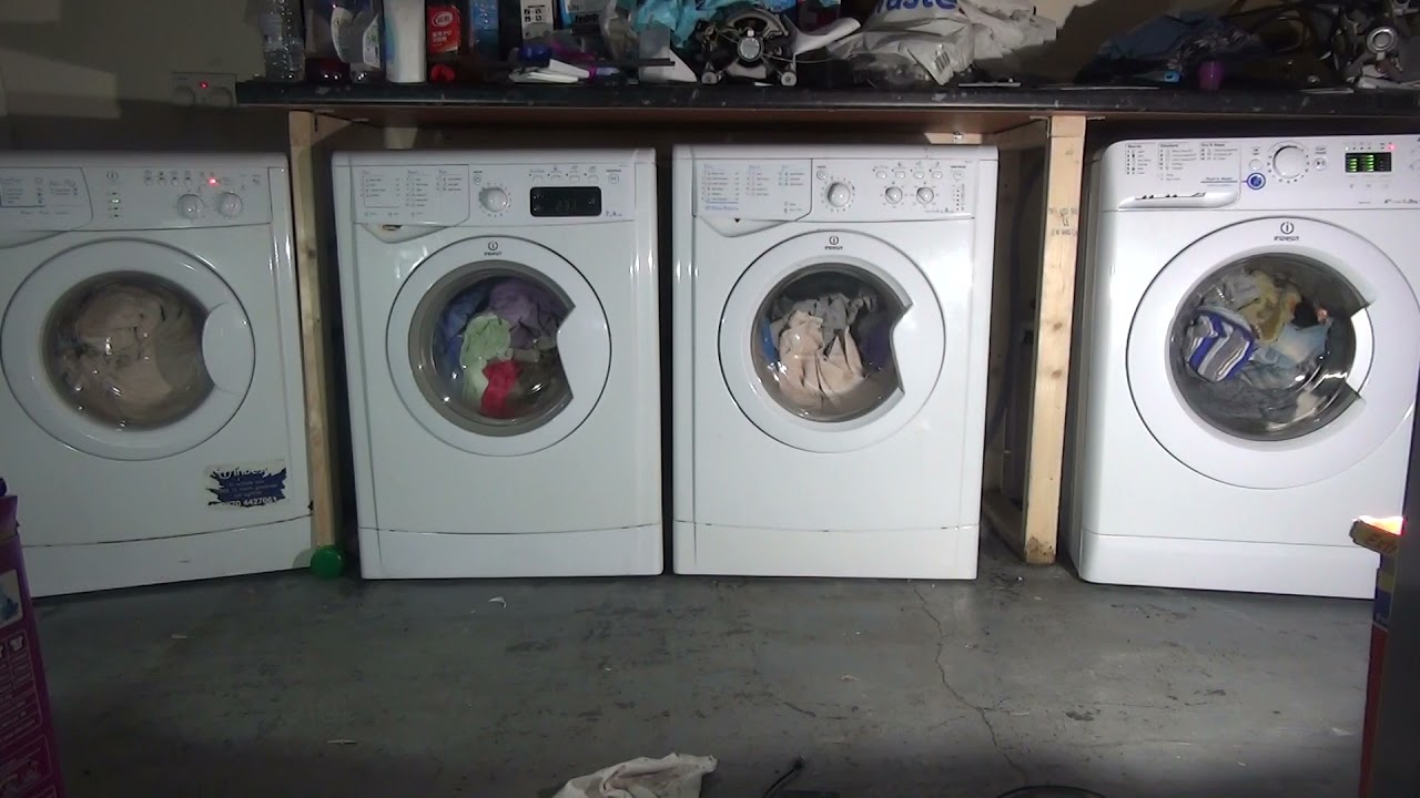 Wash Race No.308 - 4 Indesit on Cotton standard 60'c