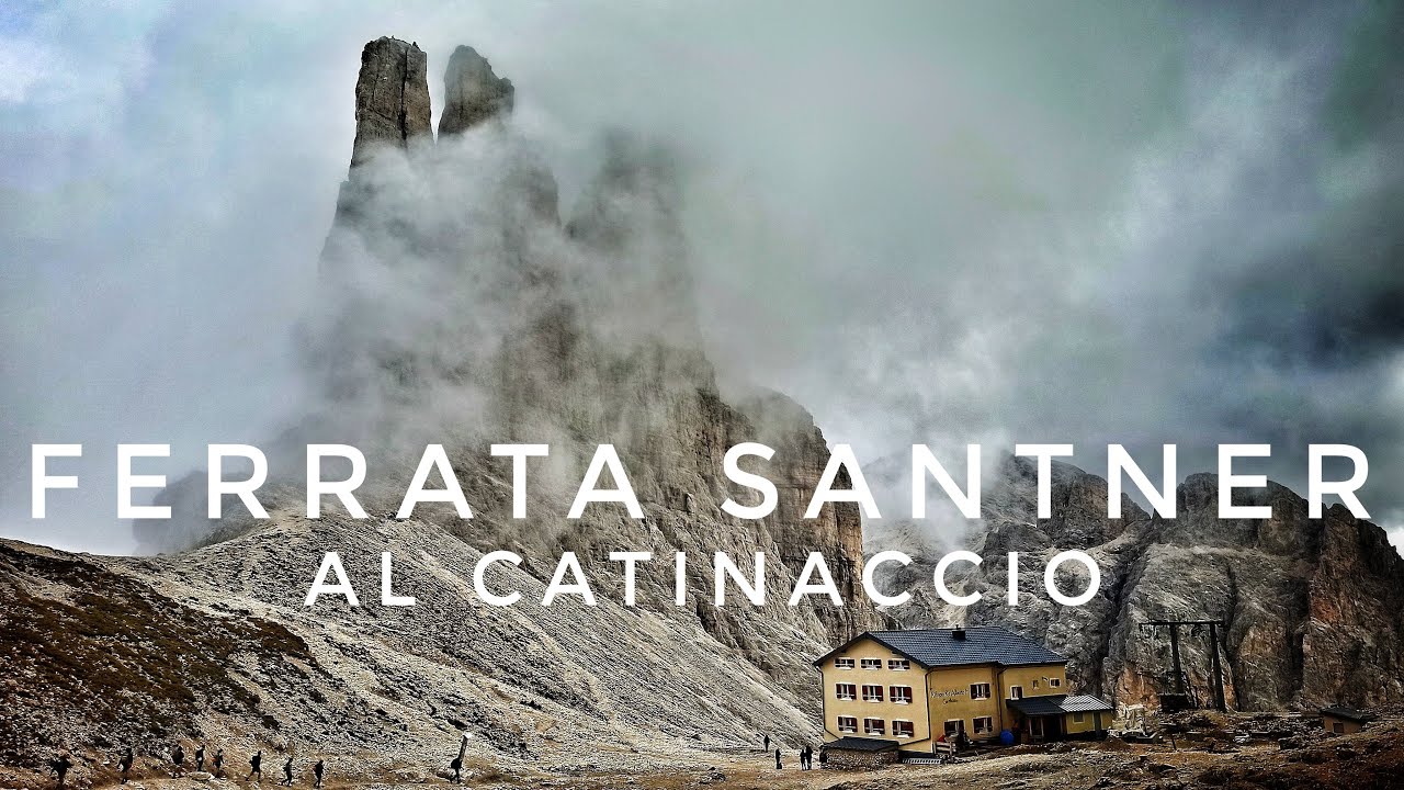 Ferrata SANTNER al Catinaccio - Torri del Vajolet - Rosengarten - con @MATTEO PERONI