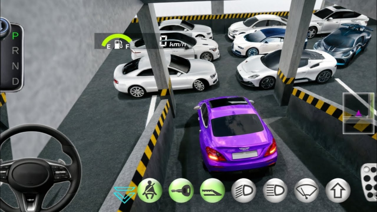 New Crashed car Stuck in Parking Garage 3D Driving Class 2026 - 3D Driving Class - Car Game