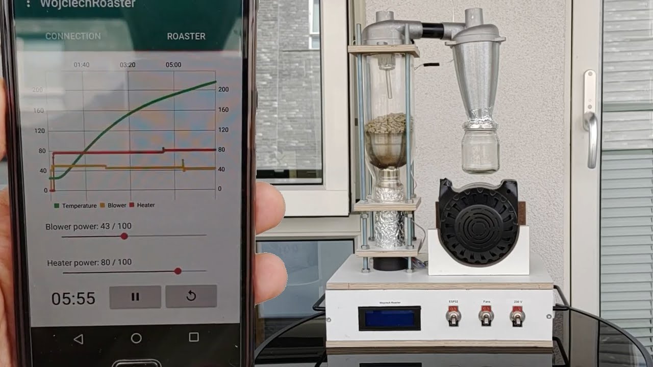 The DIY Coffee Roaster, roasting from start to finish