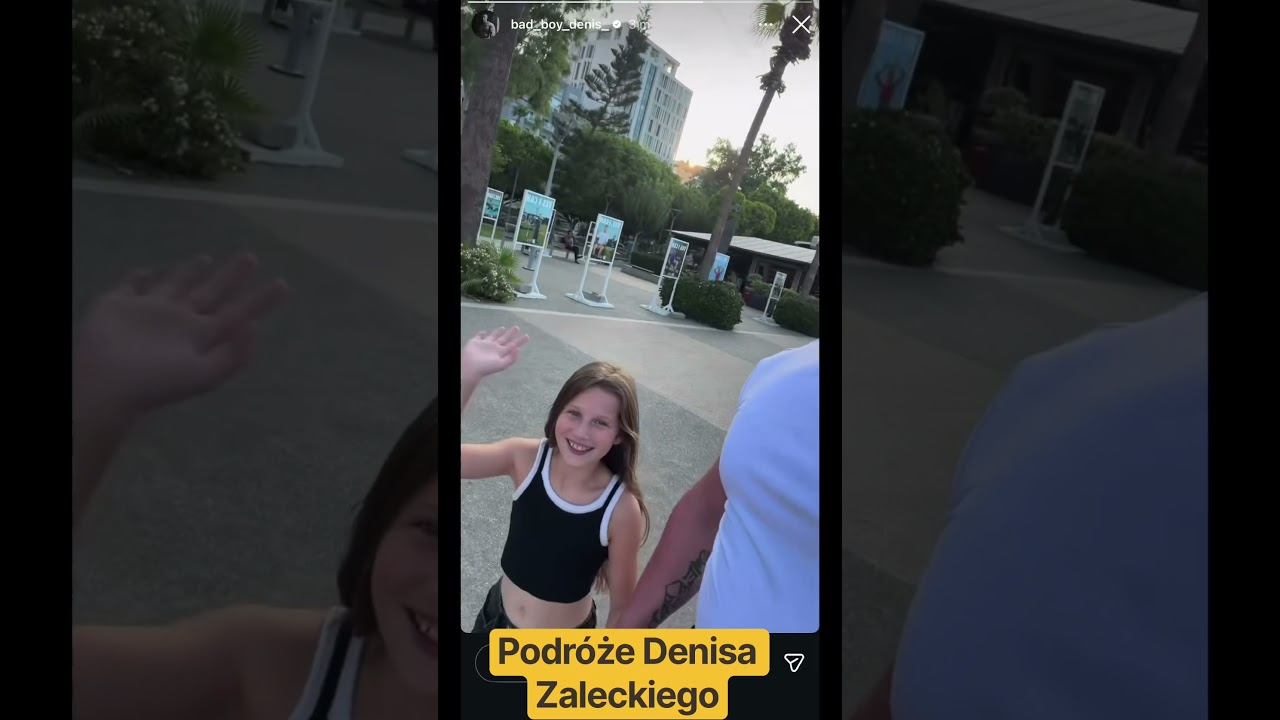 Denis Załęcki z c&oacute;rką lata po świecie