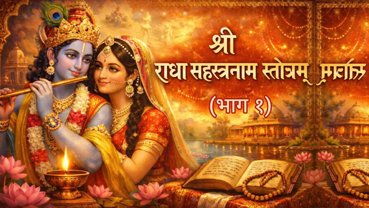 श्री राधासहस्रनामस्तोत्रम् (Part 1) | Radha Sahasranama Stotram | श्री राधा जी के 1000 नाम